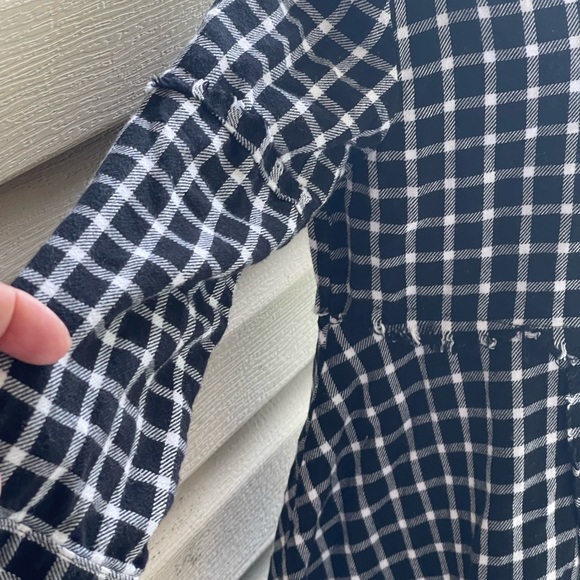 Zara girls plaid flannel shirt dress - Picture 4 of 7